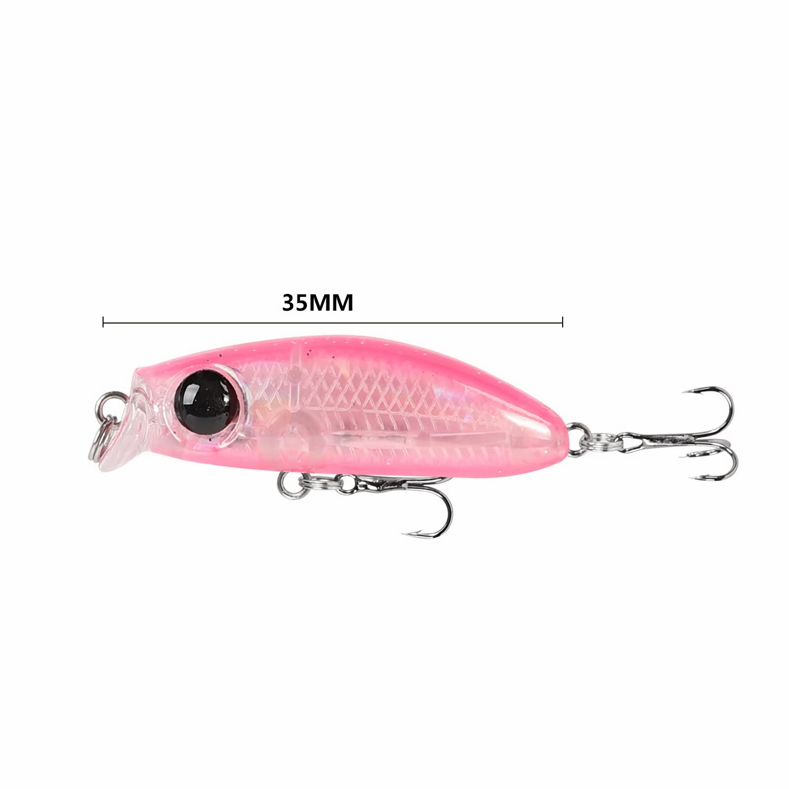 Przynęty wędkarskie, 10 szt. 3,5 cm 2,5 g Przynęta wędkarska Sztuczna twarda przynęta Micro Minnow Wobbler Powolnie tonący Trolling Przynęty na ryby Plastikowa sztuczna przynęta Prosty i praktyczny
