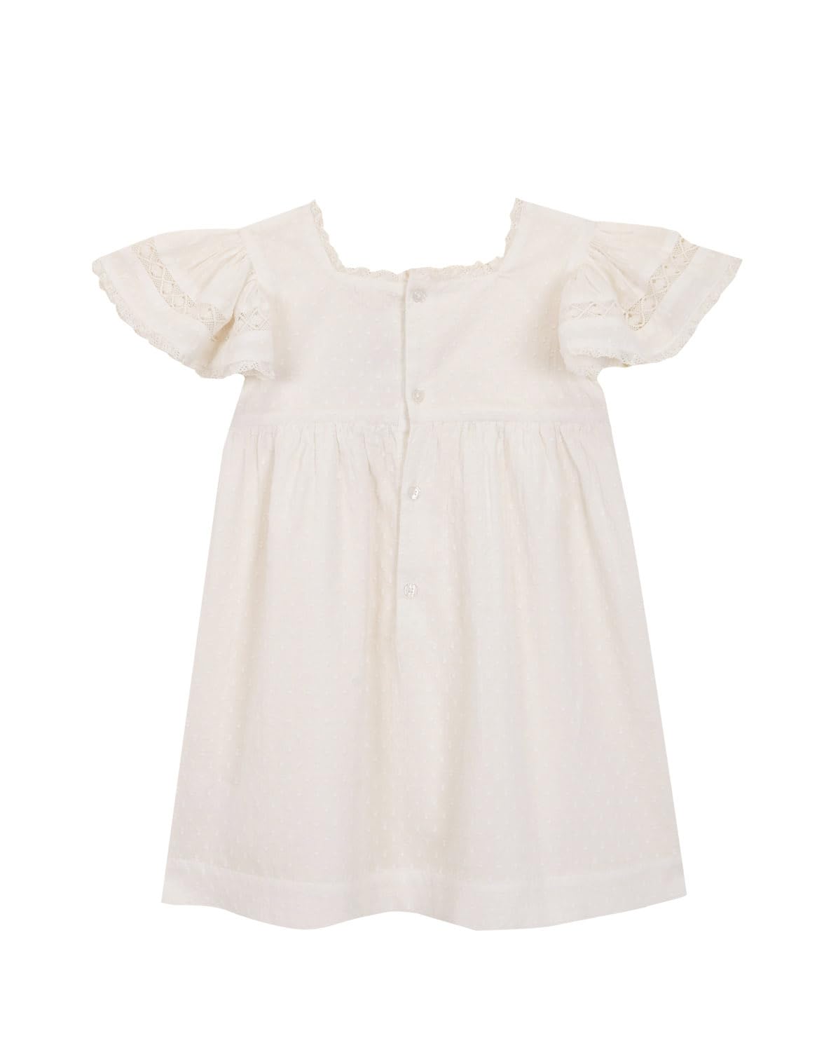 Gocco Vestido con Jaretas Y Tiras Bordadas Niñas