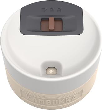 Kambukka ETNA Barely Beige Thermal Mug 500 ml - Stainless Steel Coffee Mug to Go - Leak-Proof & Insulated, Keeps Hot for 9 Hours/Cold for 18 Hours