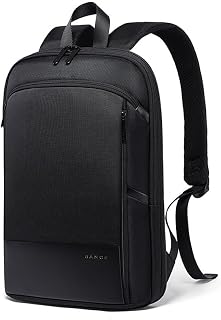 Mochila masculina à prova d'água para laptop de 15,6 polegadas moda masculina clássica moda viagem moto e motociclista leve bolsas de ombro escaláveis, Preto