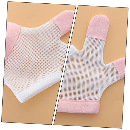 Bite Boy Girl Gloves Teething Aid Stop Thumb Sucking Finger Guard for Boys and Girls3