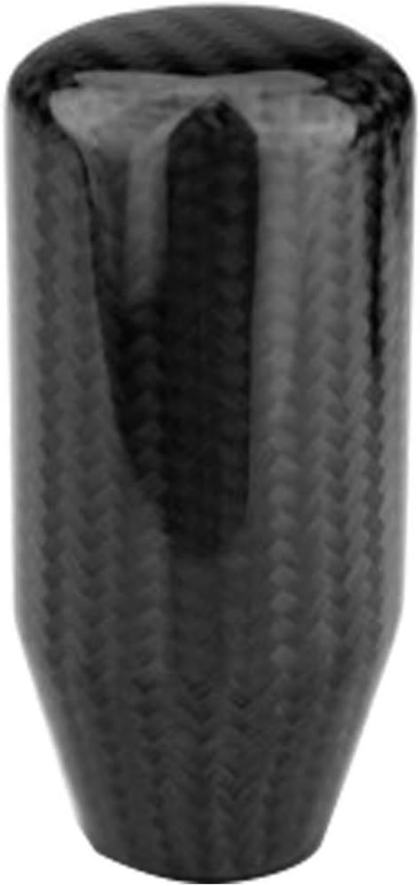 Sakali Universal Carbon Fiber Manual or Automatic Car Gear Shift Knob Shifter Lever Black