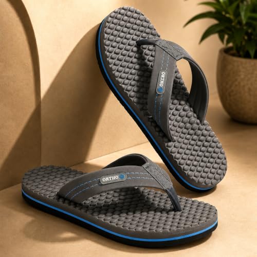Image of ORTHO JOY House Slipper for Women's Care | Orthopaedic | Diabetic | Acupressure | Comfortable | MCR | Flip Flop Ladies and Girl's Home for Daily Use