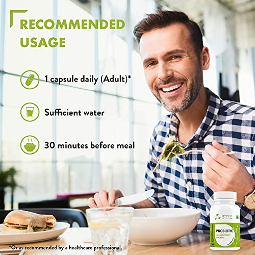 Image of Mypro Sport Nutrition Probiotics Supplement 15 Billion FC Multi Strain Formula For Daily Probiotic Support Improves GI Immunity Helps To Maintain Healthy Digestive System For Men & Women 120-Capsule