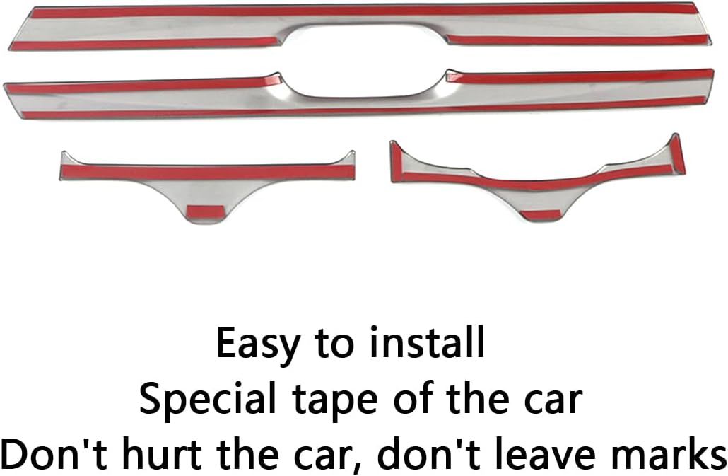 Car Accessories Fit for Honda CR-V CRV 2017 2018 2019 2020 2021 2022 Interior Center Consoles Middle Water Cup Holder Panel Cover Trim（Matte Silver） Stainless Steel 4 PCS