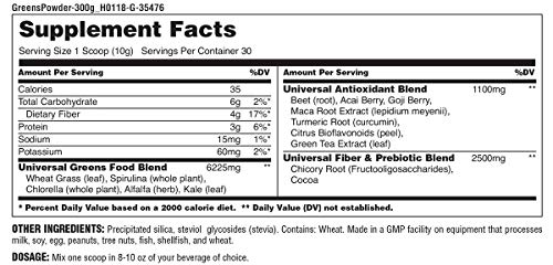 Universal-Nutrition-Greens-Powder-Acai-BerryKaletuermic-300-Gram