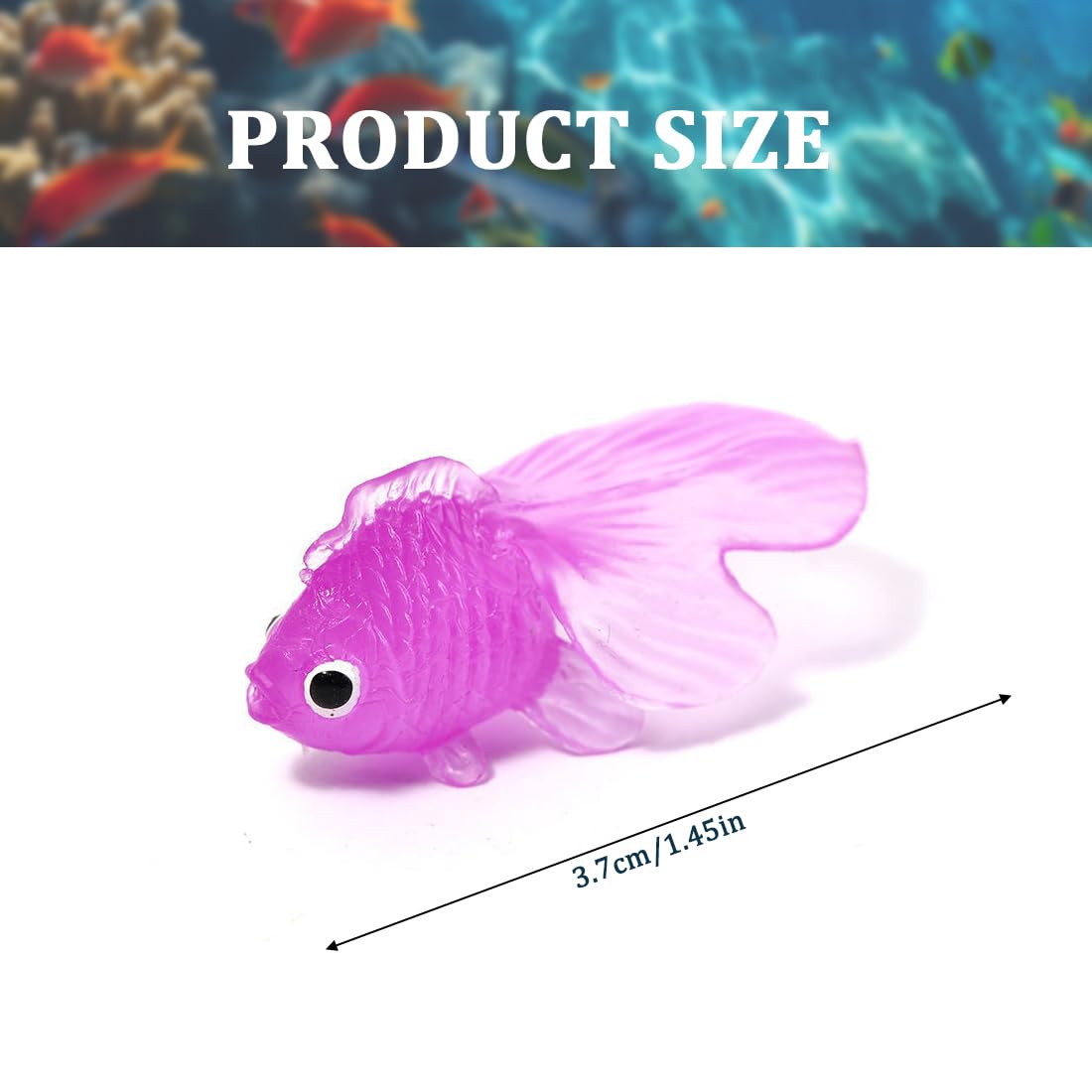 28 pcs Poissons artificiels en Plastique réaliste pour Aquarium