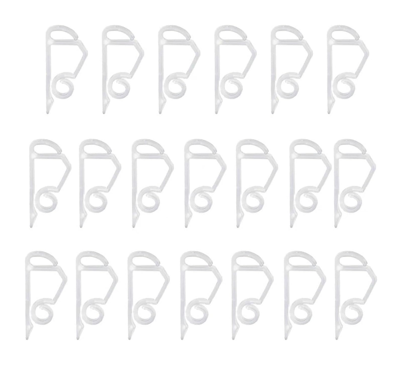 DQZRTUECA Gutter Hooks Outdoor Light Hook String Clips Wire Clamp for Holiday Decor(20pc White)