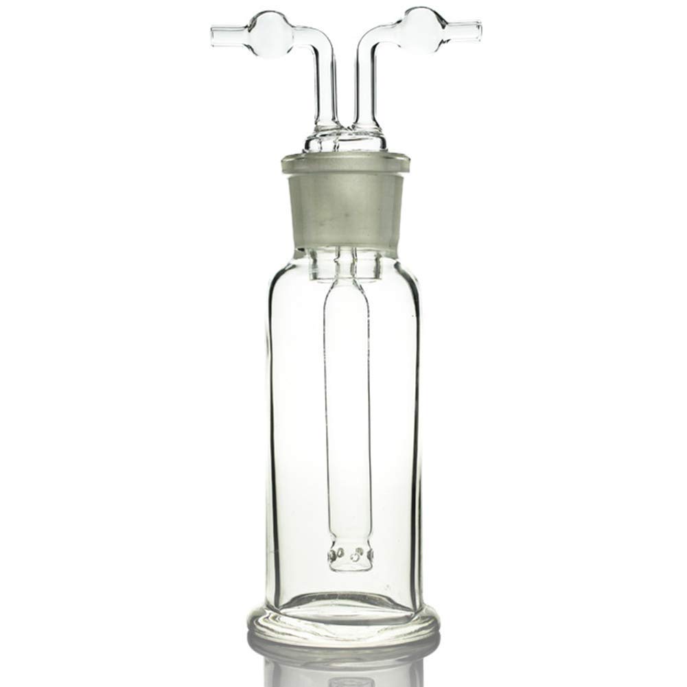 125ML 250ML 500ML Bottiglia di Lavaggio Gas Bocca A Terra 34/35 Attrezzature Chimica di Laboratorio di Vetro Trasparente