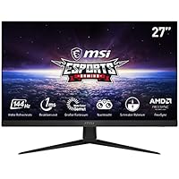 MSI Optix G271 69cm (27") FHD IPS Gaming-Monitor DP/HDMI FreeSync 144Hz 1ms, black
