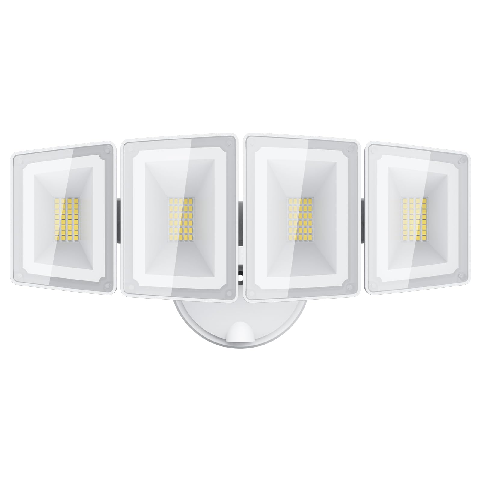 USTELLAR 100W 10000lm Floods Light Outdoor, Switch Controlled LED Security Lights with 4 Adjustable Heads, 5000K Daylight, IP65 Waterproof, Bright Exterior LED Flood Light Hardwired Yard-White