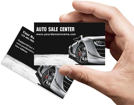 Custom Automotive Sales Used Secondhand car Business Cards for Small Business 300gsm Waterproof Personalized Professional With Your Text Logo Picture USD$699 Template 13