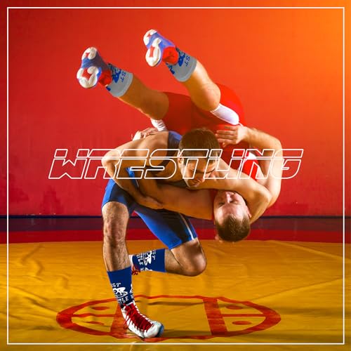 Suhine 6 Pairs Wrestling Socks Athletic Mid Calf Woven Wrestle Socks Wrestling Gifts for Adult Men Women Wrestler Team Gifts4