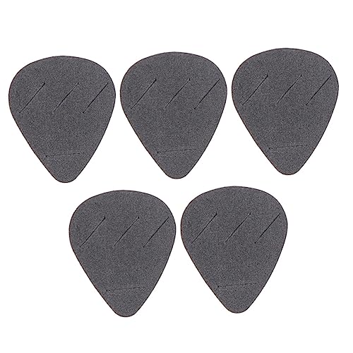 Vaguelly 5Pcs Portable Guitar Pick Storage Box Durable Eva Guitar Plectrum Cases Design for Electric Acoustic Bass Ukulele Picks