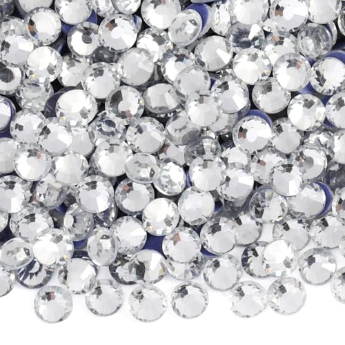 6000PCS Hotfix Rhinestones Bulk Clear Rhinestones for Crafts Clothes Hotfix Crystals DIY Decoration SS10 2.7-2.9mm