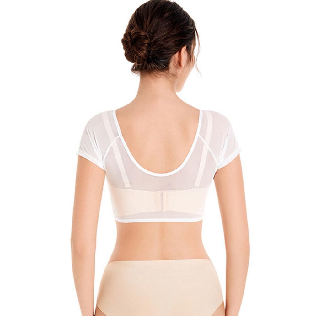 minkissy Breathable Underarm Sweat Vest Women 3Pcs Sweat Absorbing Short Sleeve Shirt for Yoga Running Outdoor Sports - Image 4