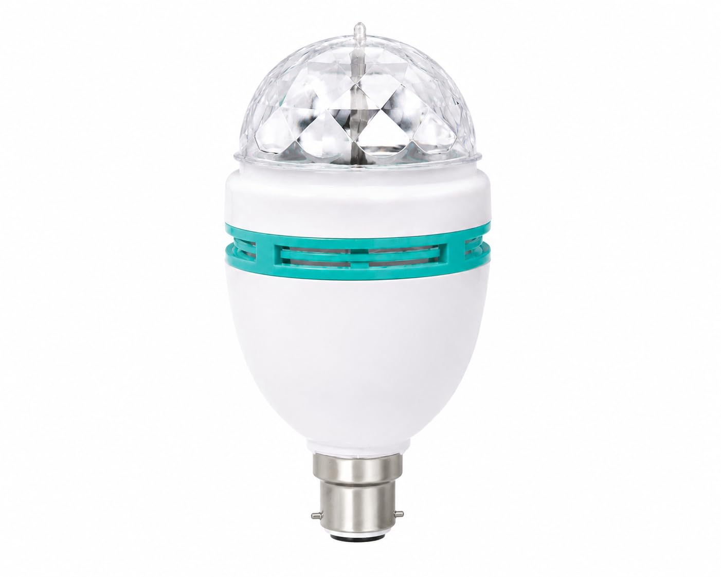360 Degree Rotating LED Crystal Bulb B22 Base Multicolor Disco Party Light for Home Bedroom Living Room DJ Birthday Wedding Diwali Christmas Decoration Energy Efficient Pack of 1-image-16