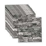 HIUAUIH Papel Pintado Autoadhesivo Ladrillo, 45 x1000 cm, Peel and Stick de piedra pintado, Pared Decorativo Removible Impermeable Estilo Retro, Vinilo PVC Pegatina para renovación de apartamentos