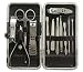 HOMEDECISION Stainless Steel Nail Manicure Pedicure Set, Nail Grooming Kit, Pack of 12 Pcs