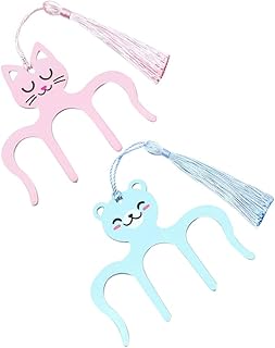 Metal Keyboard 2Pcs Music Book Clip Metal Anchor Page Holder M Type for Sheet Music Stands Pianos Musicians Riding Book (Random Color) Sheet Music Book Accessories