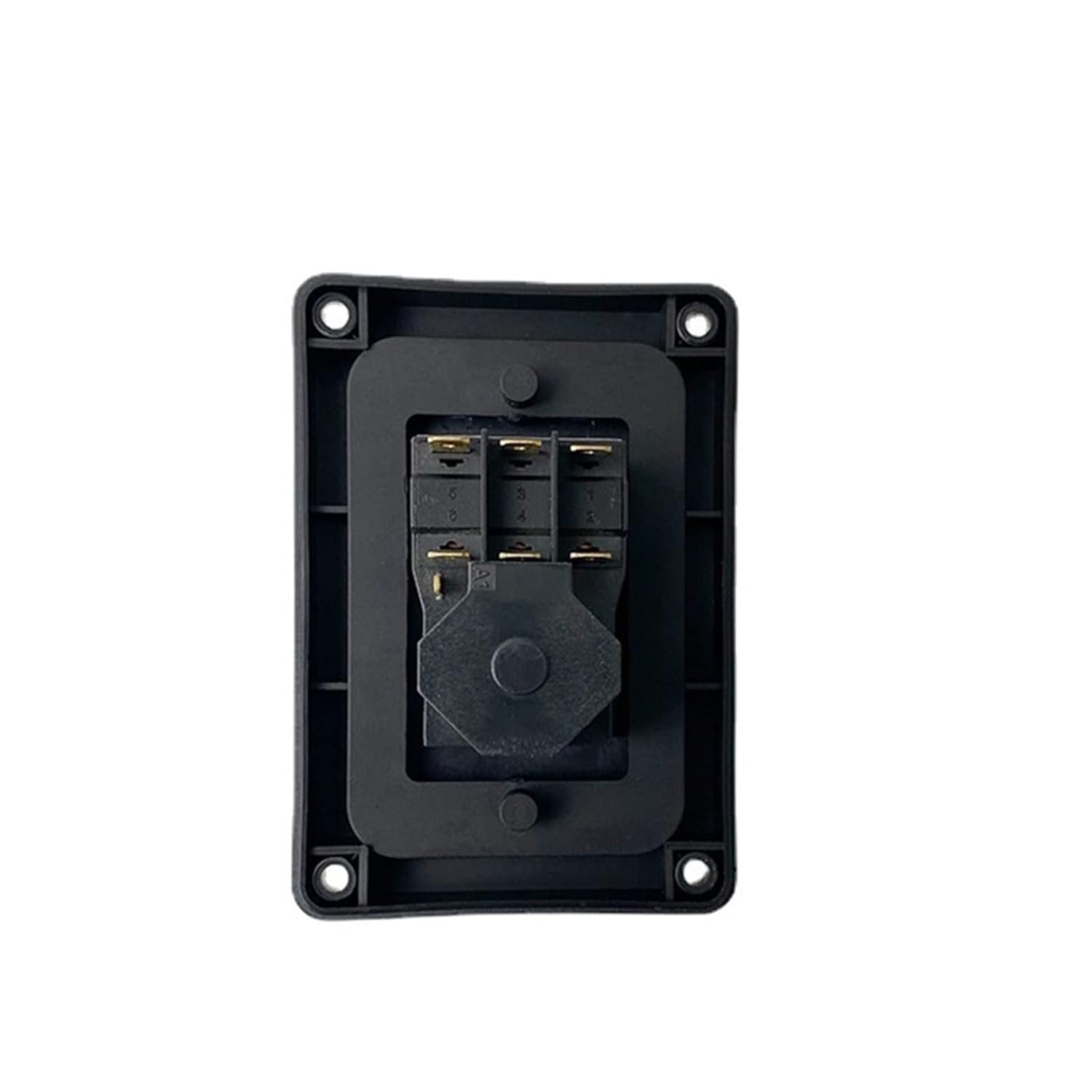 Electromagnetic Switch 400V 7 Pins Starter On Off 15A with Cover Momentary Reset Push Button YCZ4-B 1Pcs