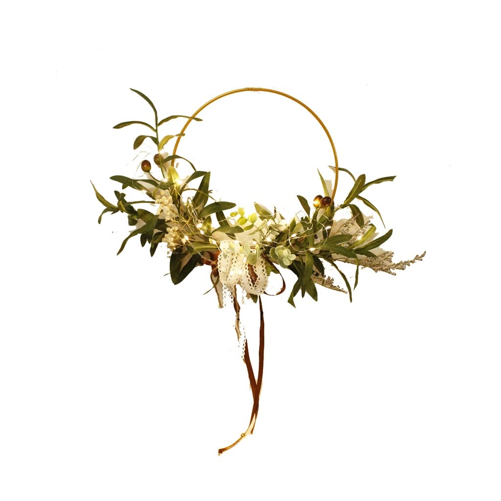 Décoration de fleurs à sec pour mur de restaurant et porche