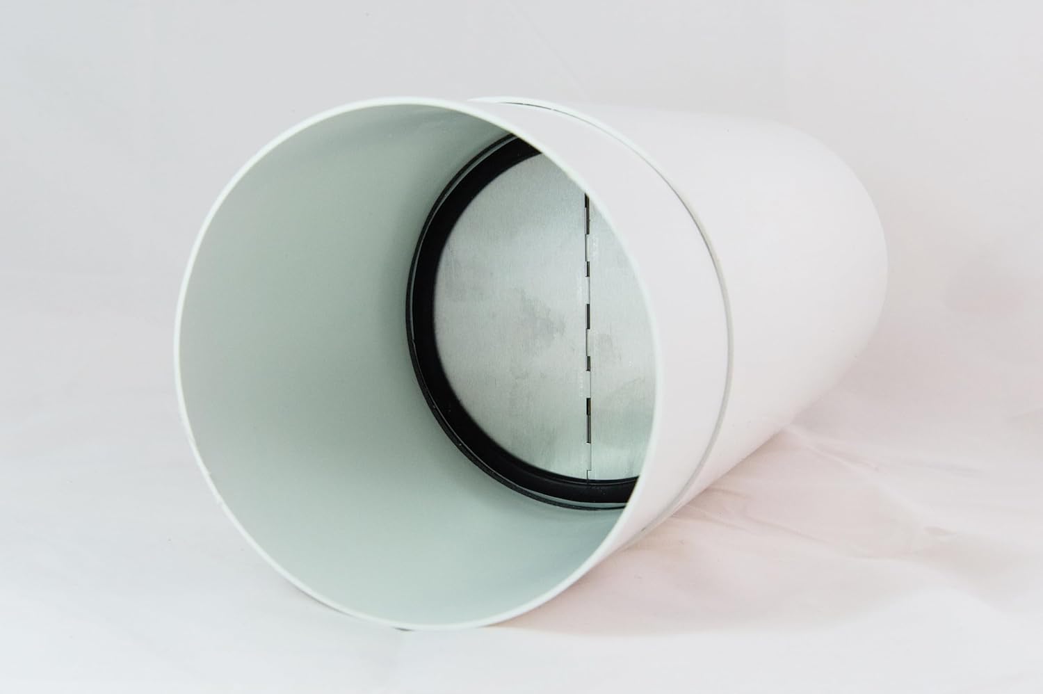 Ventilation-Nord Energiespar Edelstahl Mauerkasten Ø150 mit zwei Rückstauklappen | Wetterschutz, Tropfkante & Einfache Montage (ohne Insektenschutzgitter aus Edelstahl)