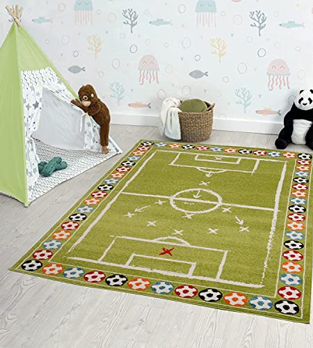 the carpet Beat Soccer Moderner weicher Kinderteppich, Spielteppich, weicher Flor, Pflegeleicht,...