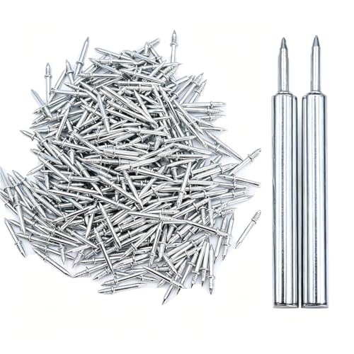 Clavos de doble cabeza para molduras de zócalo, 350 piezas, 1.06 x 0.09 pulgadas miniatura 1