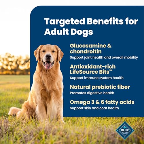 Image of Blue Buffalo Life Protection Formula Lamb & Brown Rice Adult Dry Dog Food, Supports Immunity with Antioxidant-Rich LifeSource Bits, Promotes Healthy Muscle Development, Skin & Coat Health, 5 lbs.
