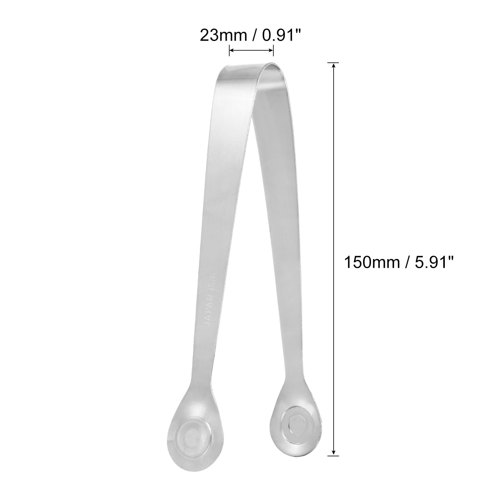 uxcell Serving Tongs, 3pcs 6 Inch, Stainless Steel Ice Tongs, Mini Sugar Tongs for Appetizers Charcuterie, Dessert, Tea Party - Image 2