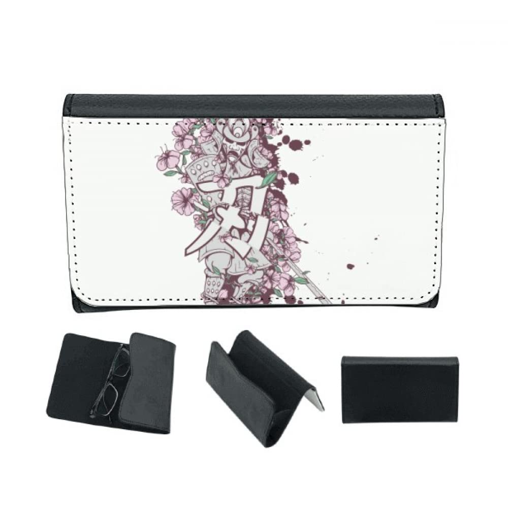 Japan Ninja Sakura Art Eyeglass Case Hard Shell Portable Holder
