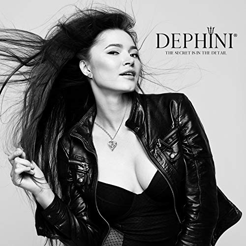 DEPHINI - Parure di collana e orecchini a cuore