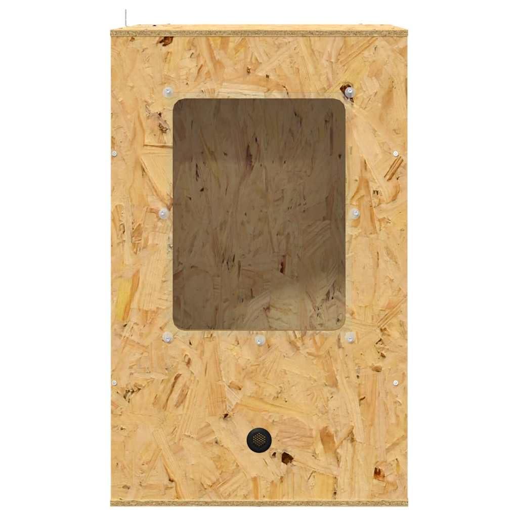 OSB Terrarium 50x50x80 cm Reptilienhabitat für Reptilien Amphibien Nagetiere mit Glasfront und Thermometer