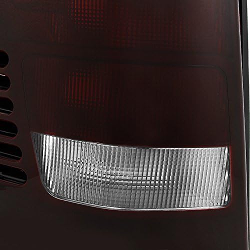 AKKON - For Jeep Grand Cherokee Black Clear Headlights + Dark Red Tail Lights Left & Right Replacement Pair Set