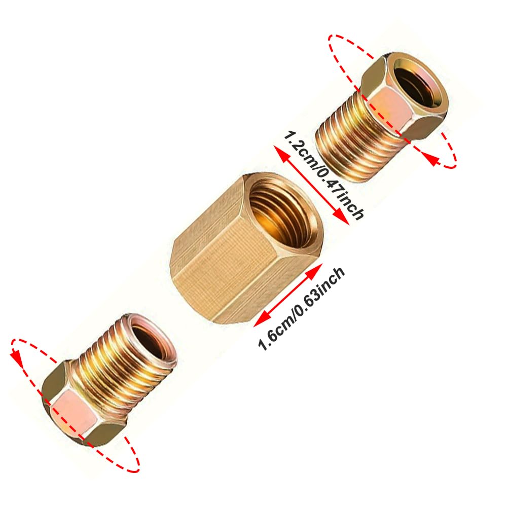 Kit tubo freno 3/16" 10 m con raccordi per set di tubi freno automobilistici (kit 2)