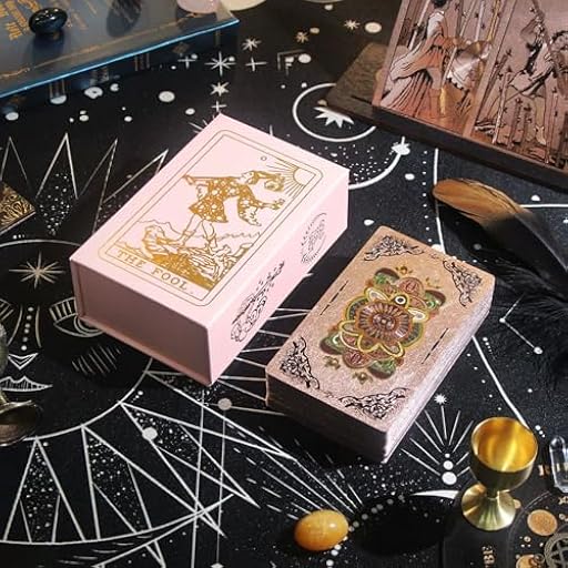GIBZ Diseño Original Cartas de Tarot, 78 Piezas de Oro Rosa Foil Tarot Deck Set, con Libro Guía y Caja para Principiantes | Ya disponible en tu tienda friki favorita! En mundofriki.es! GIBZ Diseño Original Cartas de Tarot, 78 Piezas de Oro Rosa Foil Tarot Deck Set, con Libro Guía y Caja para Principiantes | Ya disponible en tu tienda friki favorita! En mundofriki.es!