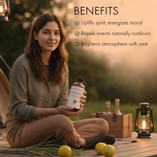 Image of Majestic Pure Citronella Essential Oil for Diffuser - 4 Fl Oz
