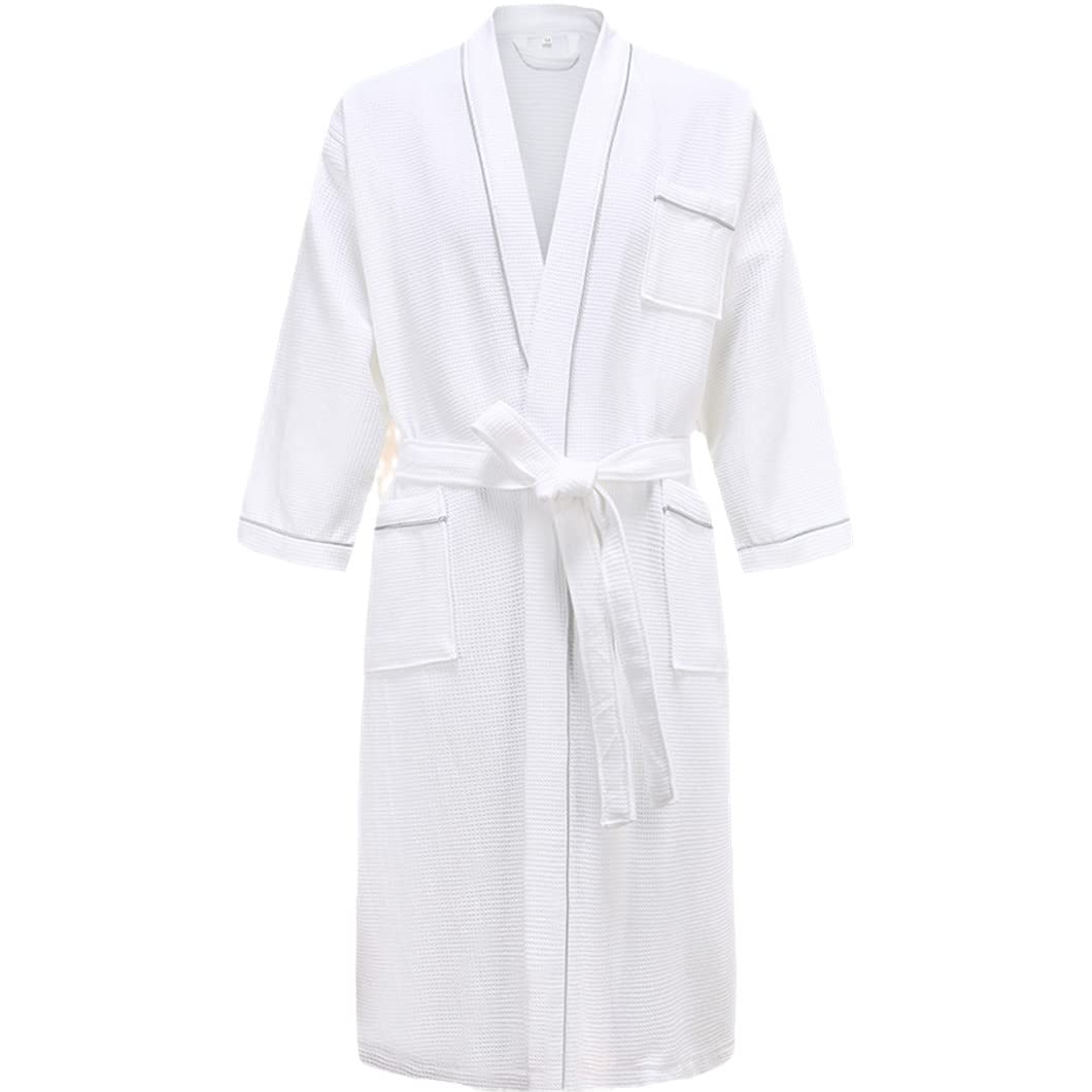 Męski bawełniany szlafrok kimono szlafrok kąpielowy szlafrok męski szlafrok damski długi szlafrok bielizna nocna plus size
