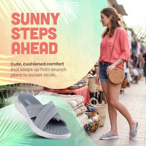 Image of Skechers Women's On-the-go Go Walk Flex Sandal - Impressed