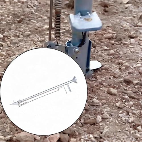 Dispensador manual de semillas de acero inoxidable para jardín miniatura 6