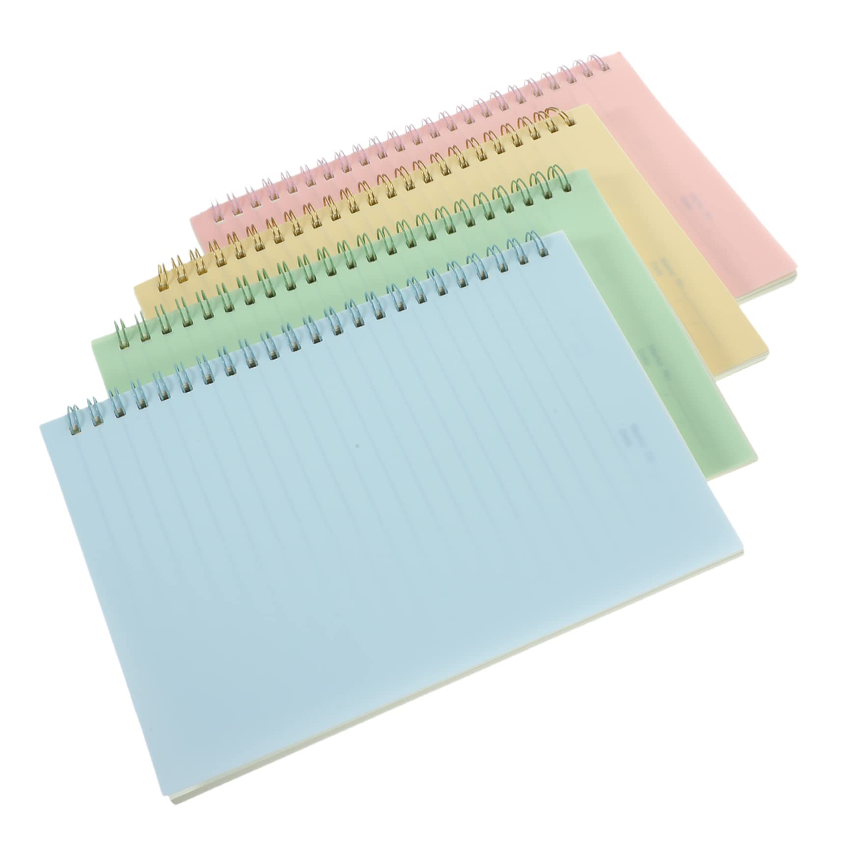 DOITOOL Cuaderno Multifunción A5 Espiral, 4 Unidades, Pp y Papel | Libreta de Notas de Bobina de Oficina, Decoracion Colegio, Cuadernos Espiral para Viaje y Trabajo