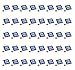 TANG SONG 40PCS JW.ORG Square Gold Lapel Pin Jehovah Witness JW.org Neck Tie Hat Tack Clip Women or Men Suits, 1" Square Blue Lapel Pin