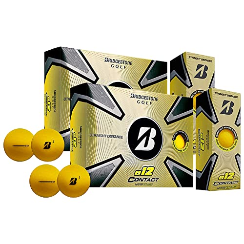 PlayBetter Bridgestone e12 Contact Golf Balls | Multi-Pack Bundle |...