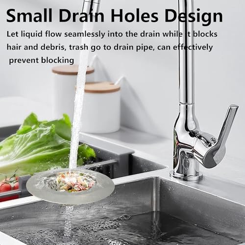 2 Coladores para fregadero de acero inoxidable 3 pulg miniatura 4