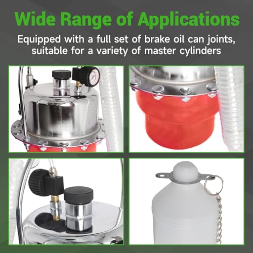 Image of munirater Portable 5L Air Pressure Kit Brake and Clutch Bleeder Valve System Kit