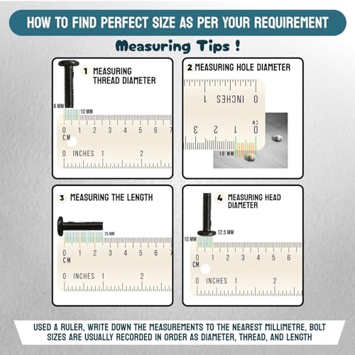 Image of Rely⇒VP INDUSTRIES (Pcs-15) M8x70 mm Black JCB Allen Head Furniture Screw Fastener Bolts | Furniture Bolt Crib Bunk Bed Furniture Cot, Barrel Bolt | Allen JCB Screw High Tensile Alloy Steel 10.9 Grad