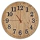 75 Stück Hölzerne Nummern in 5 Sets, Hölzerne Arabische Uhr Zahlen mit Klebstoff für Uhr DIY Dekoration (Schwarz)