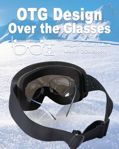 image for RIGWARL Ski Goggles Women Men, 100% UV Protection Anti Fog Snow Goggle
