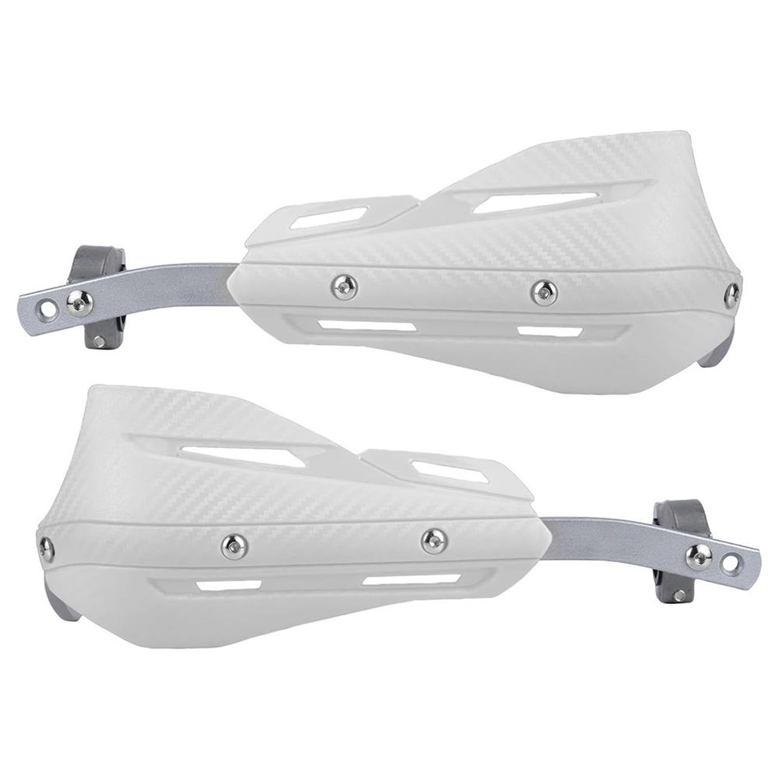 Paramani 22 28 Mm Protezione Mano Paramani Per EXC SXF KLX KXF YZF WRF Dirt Bike Enduro Moto Manubrio Moto Paramani Manubrio(BIANCO)